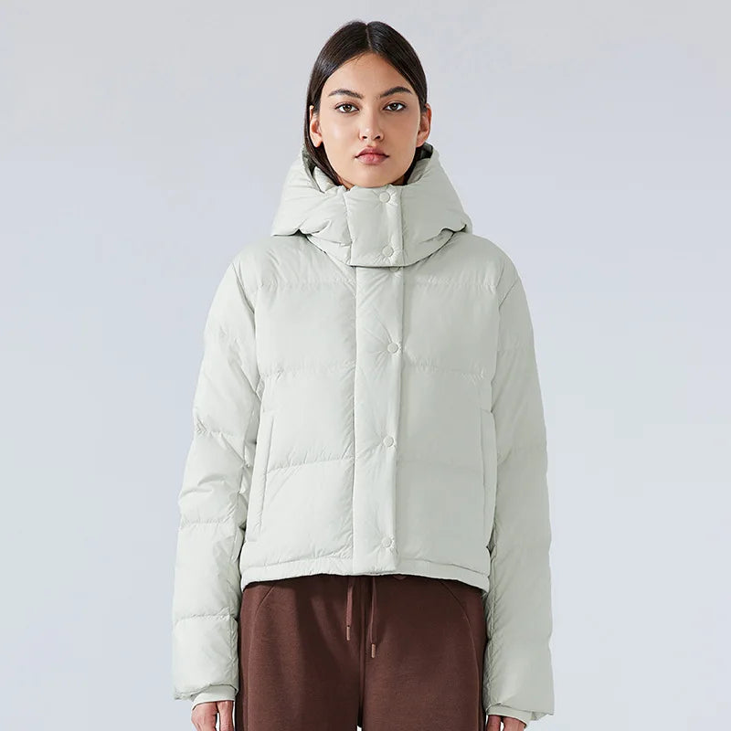 High Quality Fashion Casual Warm Detachable Hooded Women's Winter Jacket Stand Collar Women's Down Jacket