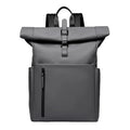 2025 YY New Unisex Trendy Large Capacity Roll Top PU Laptop Backpack