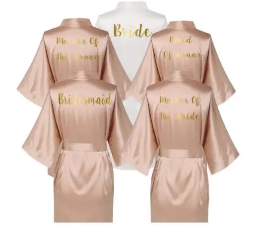 Rose Gold Satin Silk