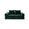 Modern White Corduroy Sectional
