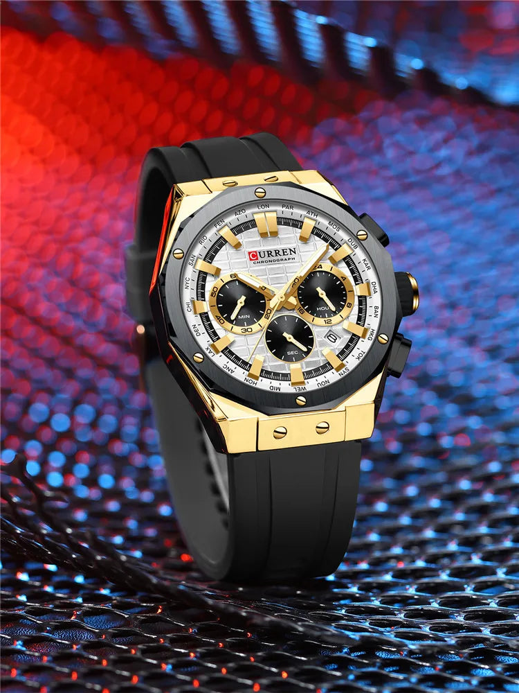 CURREN 8464 Sport Silicone