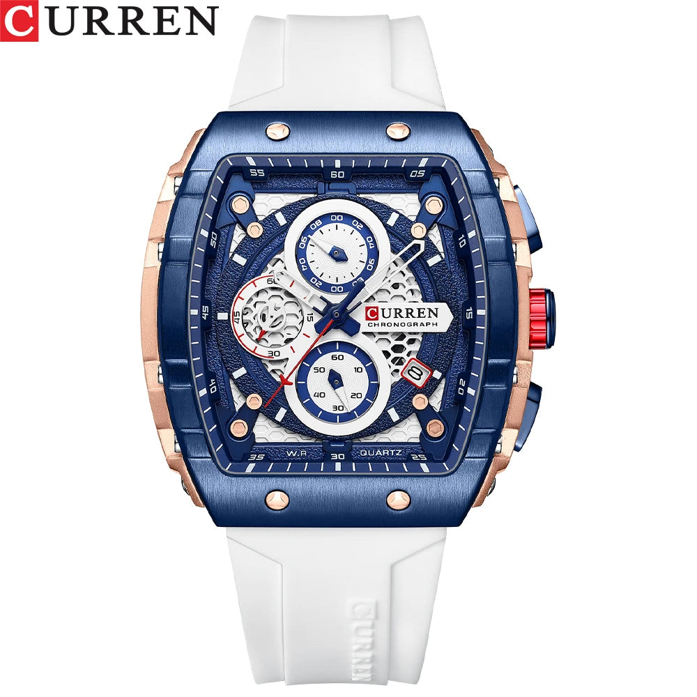 NEW CURREN 8442 Men's Quartz Watch 3ATM Waterproof Luxury Business Sports Watch