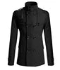 M-3XL New Men's Coat Men's Slim Mid-length Trench Coat Men's Coat