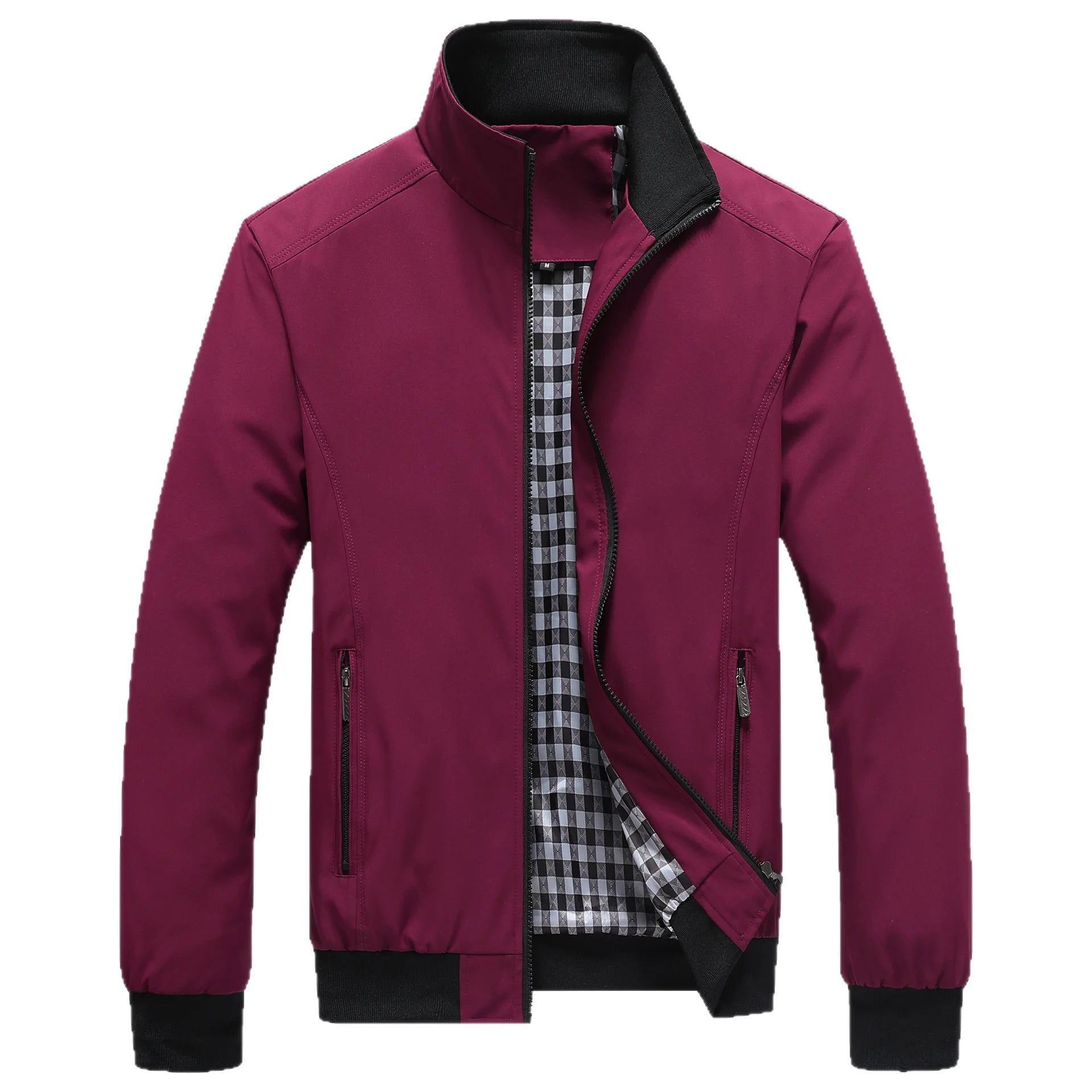M-6XL Wholesale New Men's Bomber Jacket Spring Autumn Cross-Border Casual Korean Style Handsome Streetwear Zipper
