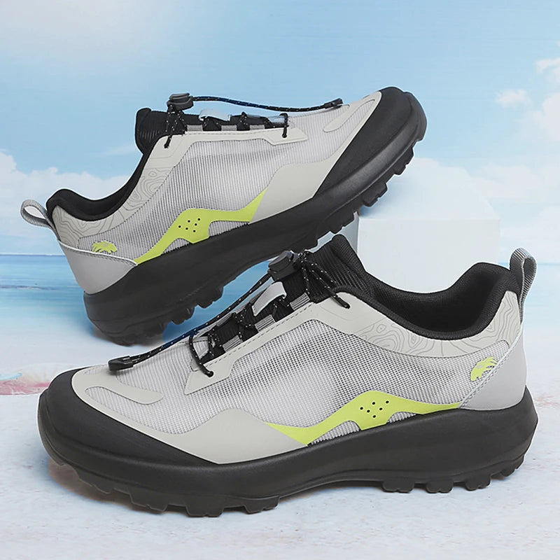 Men's Trekking Shoes Outdoor Camping Comfortable Anti-Slip Sports Shoes Mountain Walking Breathable Training Hiking Shoes for Men