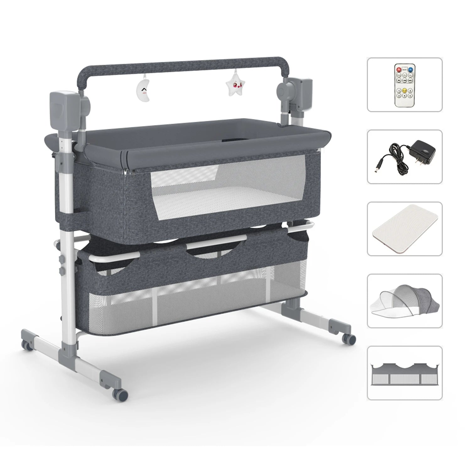 Baby Bassinet,Automatic Electric Rocking