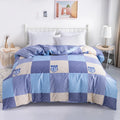3PC 100% Cotton Duvet Cover Set Striped Printing 1PC Duvet Cover 2PC Pillowcase Cotton Soft Skin Friendly Bedding