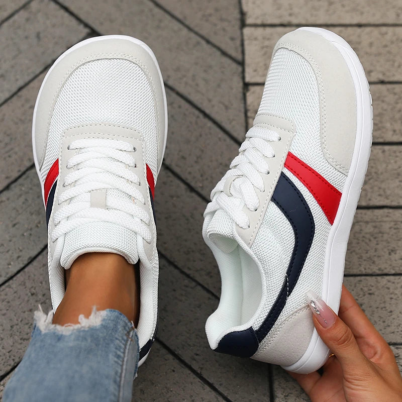 New Wide Toe Women Shoes Casual Versatile Soft Sole Wide Last Shoes Walking Sneakers Breathable Mesh Comfortable Barefoot Shoes