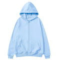 2025 New Trendy Sweatshirt Coat with Front Pockets - Warm Zipper Lamb Wool Jacket for Men and Women - Autumn Winter Pure Color Cardigan Hoodie