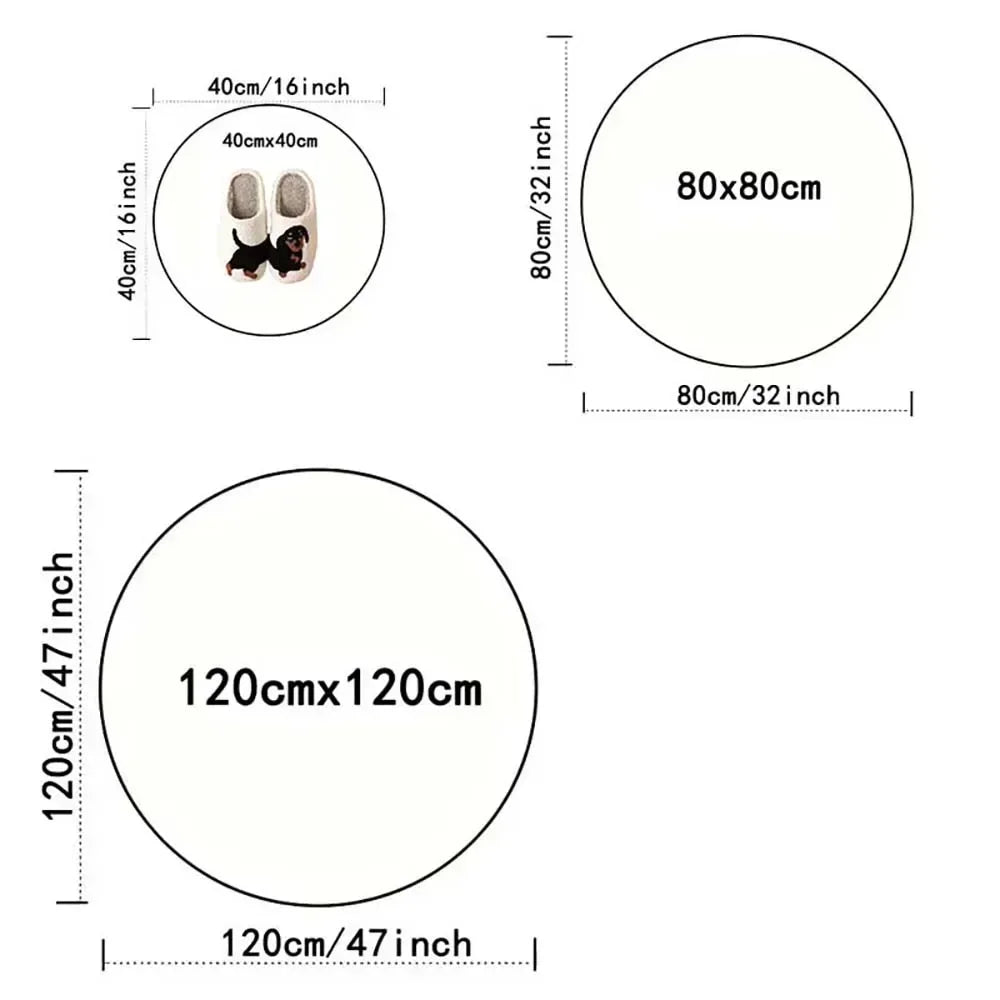 Beige Abstract Texture Round Rug Soft Flannel Modern Minimalist Carpet Neutral Tone Design, Living Room Bedroom Leisure Area
