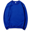 Korean Fashion Men's Round Neck Sweatshirts Autumn Long Sleeves Vacation Pullovers Tops Casual Popular Man Solid Sweatshirts