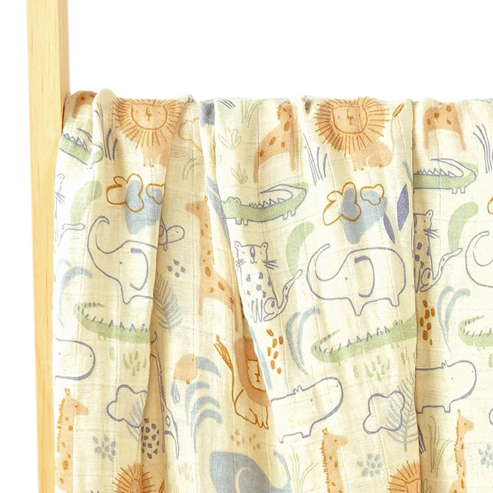 Happy Flute 120*110CM 1Pc Muslin 100% Cotton Baby Swaddles Soft Newborn Wrap INS style infant Blankets