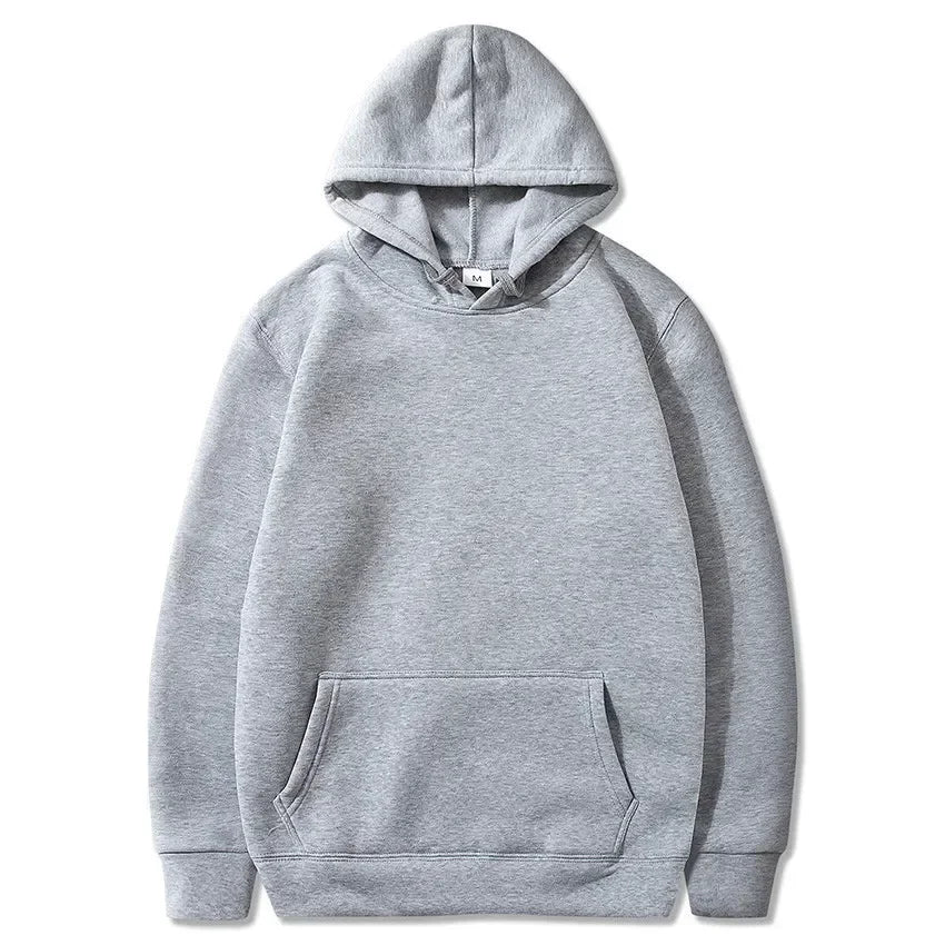 Men's Brand Monochrome Casual Top - Hip-hop Hoodies for Men and Women - Sportswear in Red, Black, Gray, Pink - Fashionable Autumn Wear