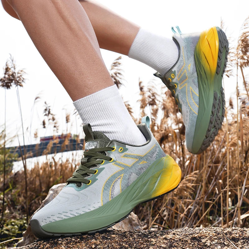 Running Shoes Training Specialty Marathon Men Sports Breathable Lightweight Comfortable Nonskid Leisure Sneakers