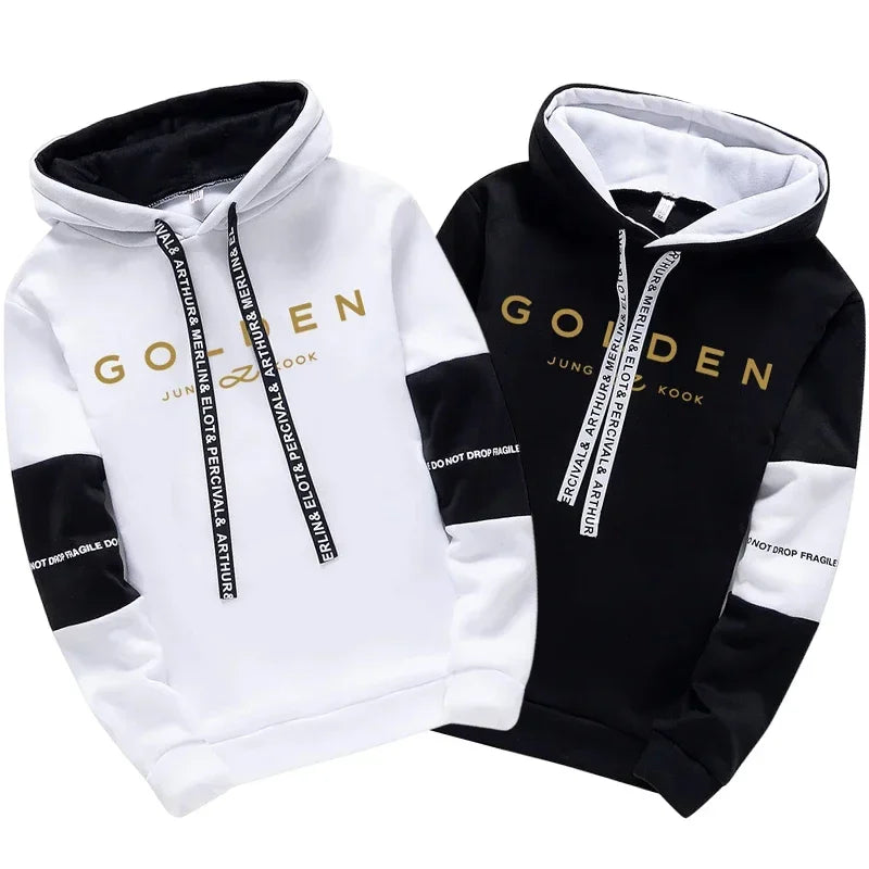 Jung Kook Fans Hoodie All Season Women's Daily Casual Sports Hooded Sweatshirts 2025 K-pop Hoody Streetwear Women's Clothes