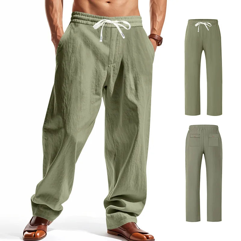 Linen Wide Leg Trousers — Summer Collection