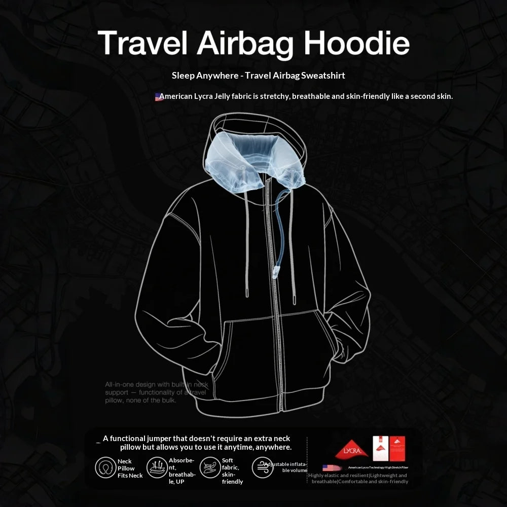 Airbag Hoodie Travel Neck