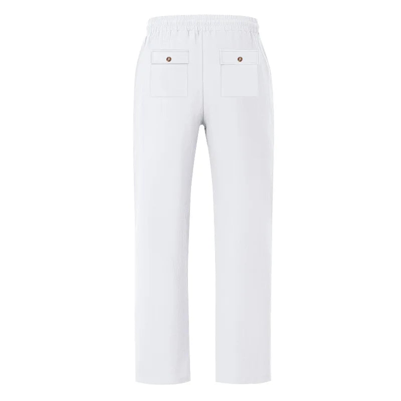 Linen Wide Leg Trousers — Summer Collection