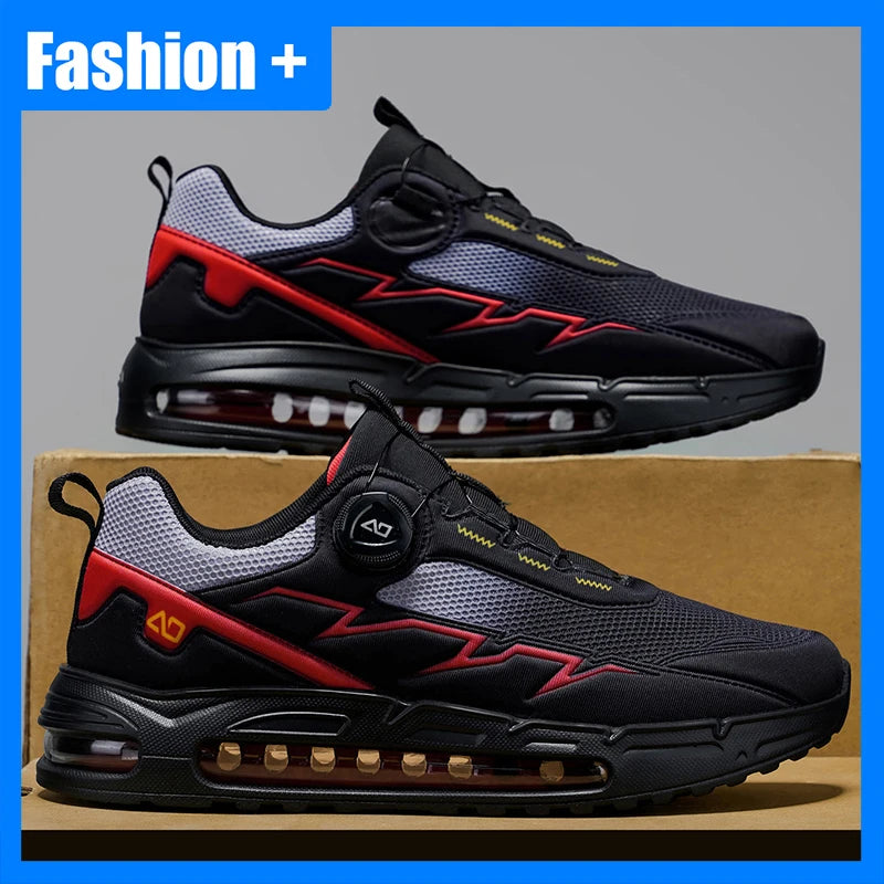 Men's Sports Shoes - High-Quality Outdoor Walking Mesh Breathable Rebound Anti Slip Flat Bottom Casual Running Shoes for Men