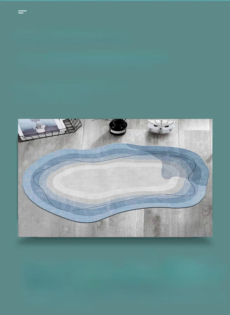 Modern Minimalist Irregular Living Room Decoration Carpet Home Decor Bedroom Bedside Rug Large Area Mat Non-slip Washable Rugs