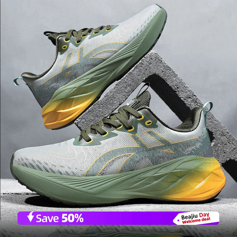 Running Shoes Training Specialty Marathon Men Sports Breathable Lightweight Comfortable Nonskid Leisure Sneakers