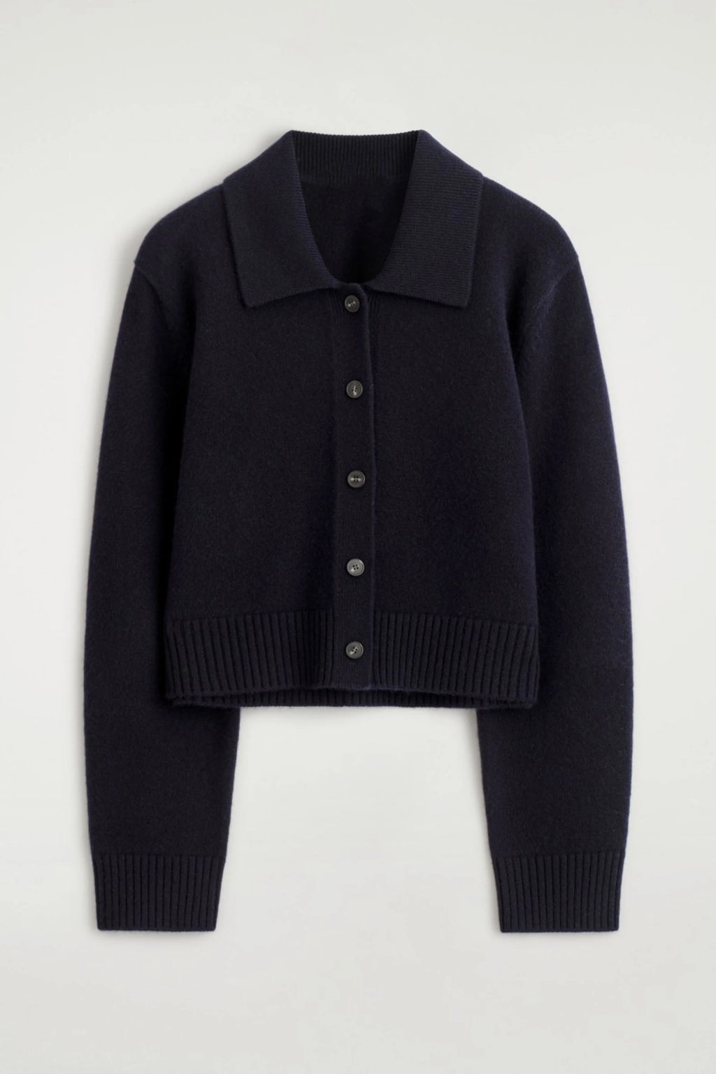 Ethereal MD 2026 Cosmod Spring New Style Women's Casual Standard Style Navy Blue Button-Down Cardigan
