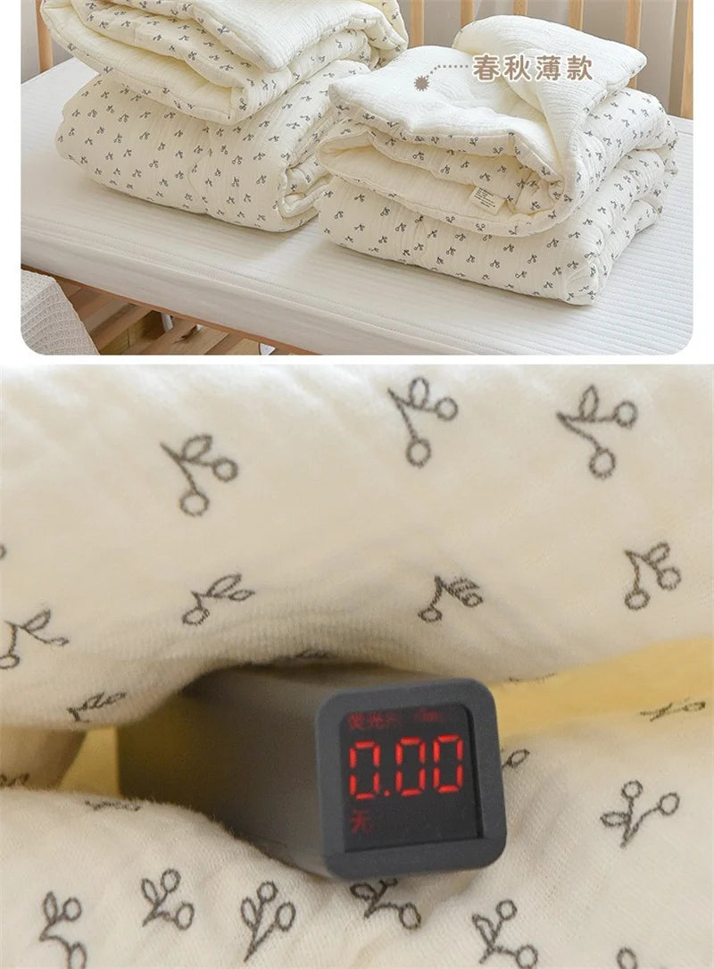 Newborn Baby Unisex Blanket Winter Cotton Knitted Infant Bed Sleeping Covers Quilts Toddler Stroller Swaddle Wrap Bedding Quilt