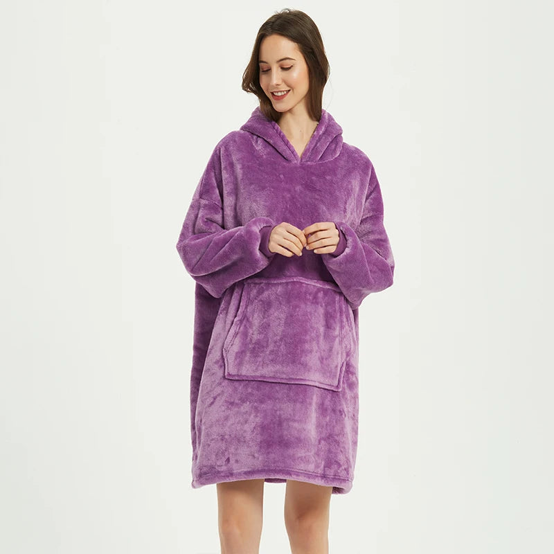 Winter Blanket Hoodie Oversized