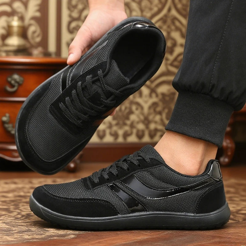 Men's Wide Barefoot Shoes Minimalist Breathable Comfortable Trail Walking Shoes Summer New Light Slip on Soft Man Sneakers 2025