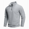 Men's Outdoor Warm Fashion Pullover Winter Warm and Comfortable Half Zip Solid Color Polar Fleece Pullover