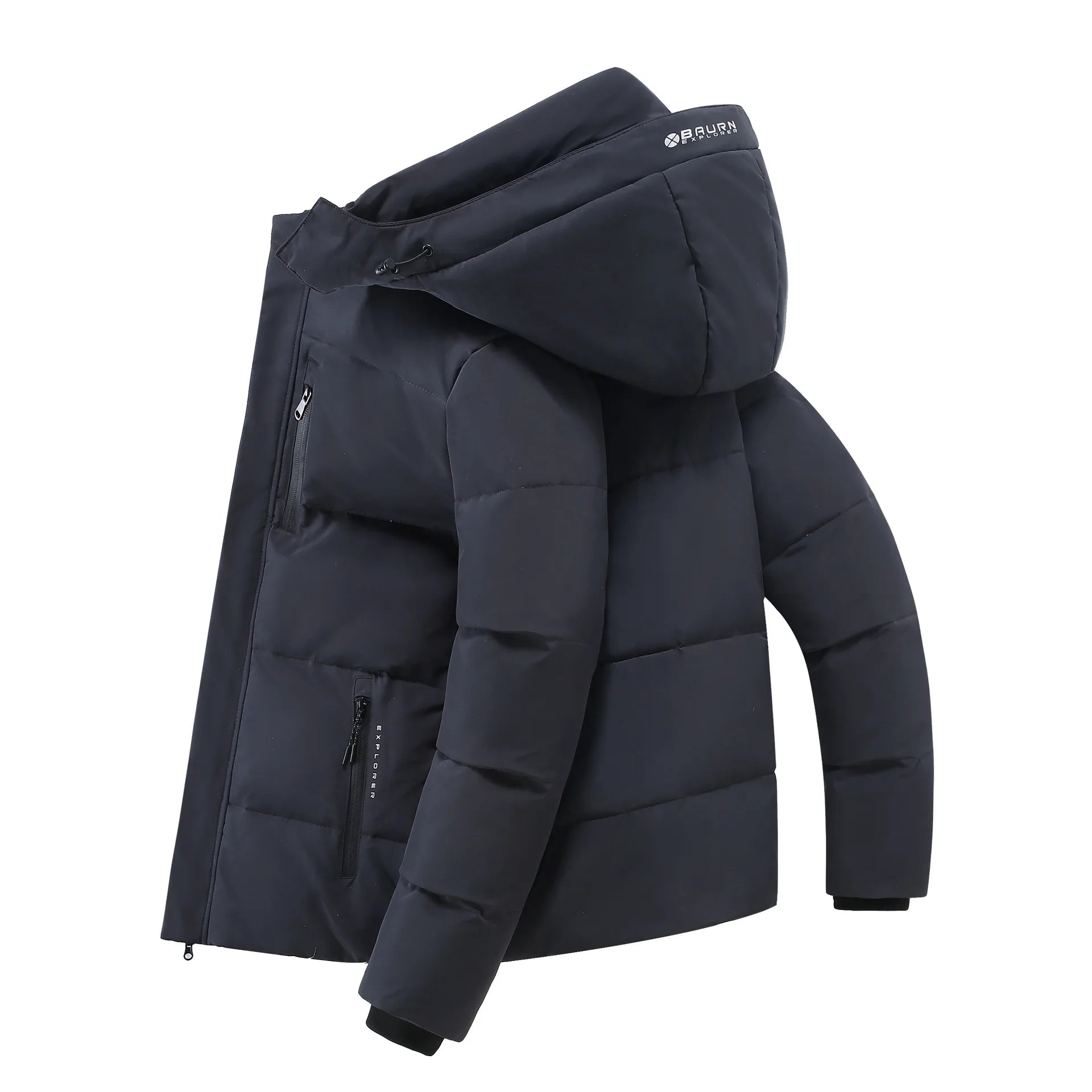 New Winter Men Hooded Casual Short Puffer Jackets Man White Duck Down Coats Quality Male Outdoor Windproof Thicker Warm Parkas