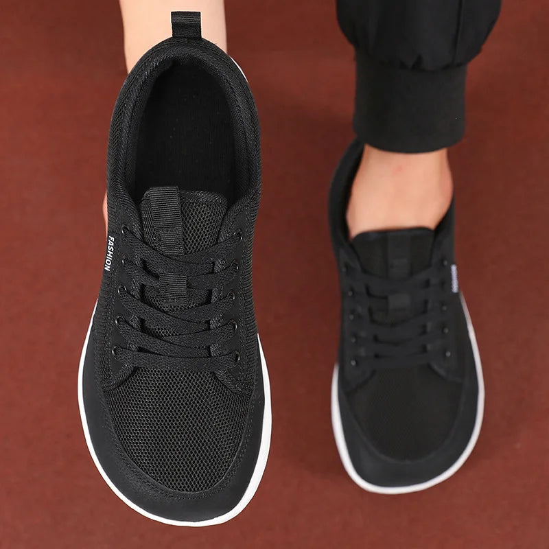 Men's Wide Barefoot Shoes New Fashion Outdoor Running Sneakers Minimalist Large Trendy Mesh Casual Walking Shoes Hot Selling