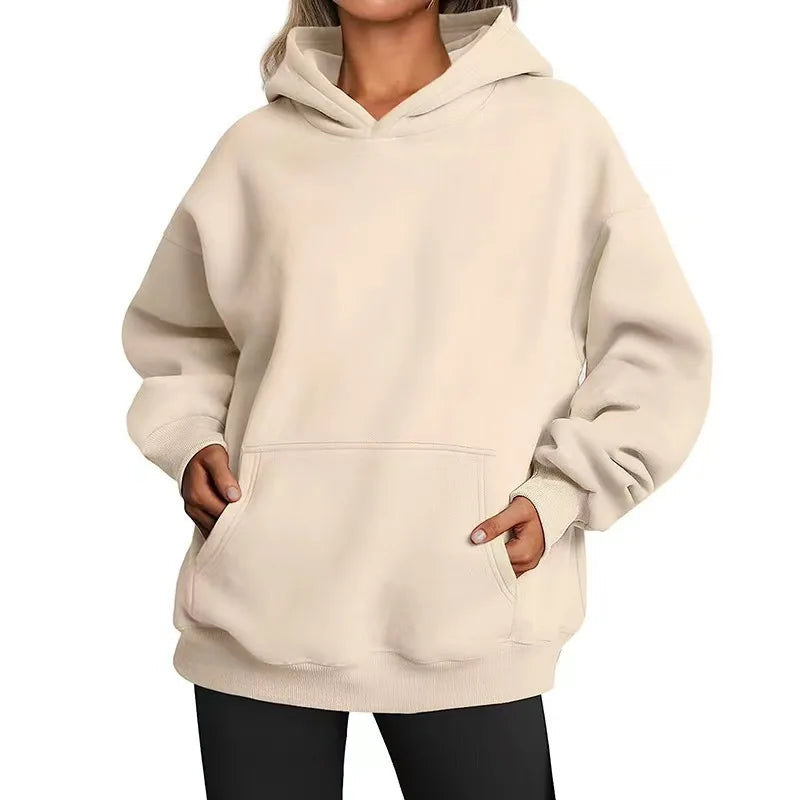 New Men Casual Hoodies Women Fleece Warm Hoodies Spring Autumn Pullovers Fashion Black Multiple Colour Oversized Sweatshirts Top