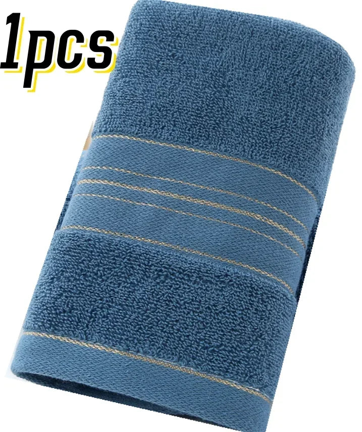 Soft Skin-Friendly Pure Cotton Towel - Thickened Quick Absorbent Quick Dry Face Towel, Durable Lightweight Shower Travel Use