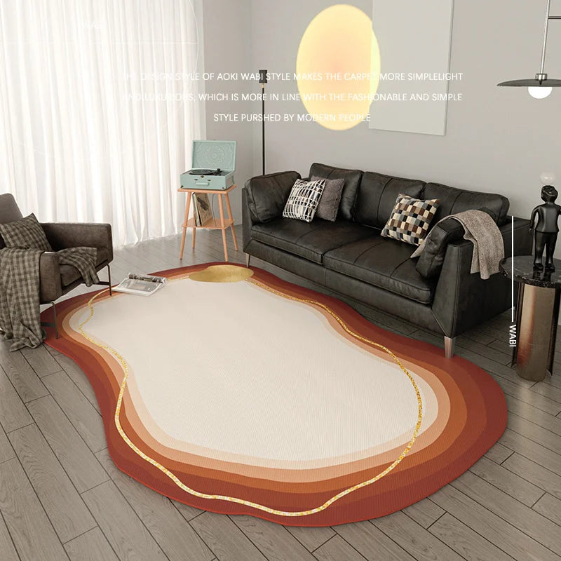 Modern Minimalist Irregular Living Room Decoration Carpet Home Decor Bedroom Bedside Rug Large Area Mat Non-slip Washable Rugs