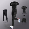 3-7 Pcs Men's Ice Fiber Quick-Dry Running Fitness Full Set/Suit