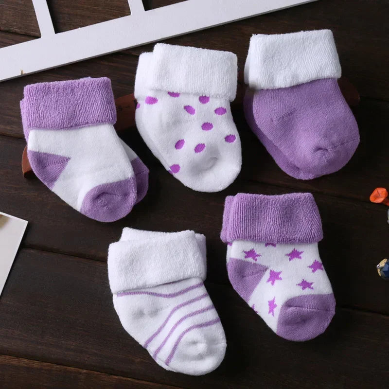5Pairs/lot unisex Non-Skid Baby