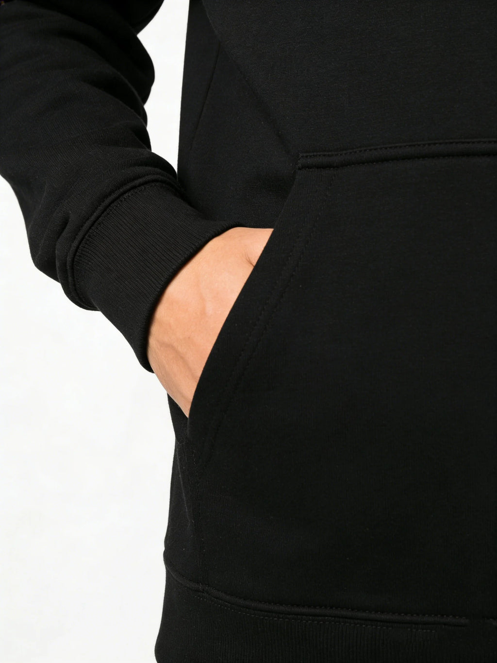 NOT FRIENDLY Men's Hoodie, Black, White Text, Regular Fit, Statement Outfit