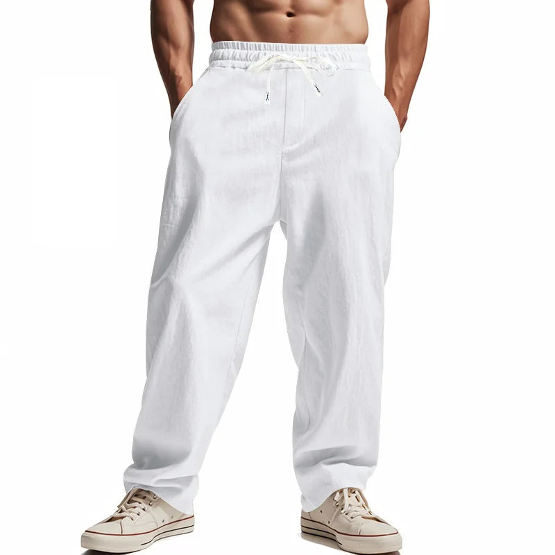 Linen Wide Leg Trousers — Summer Collection