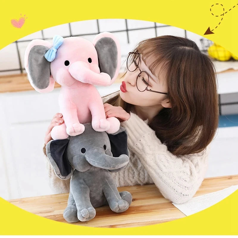 25cm Gray Elephant Stuffed