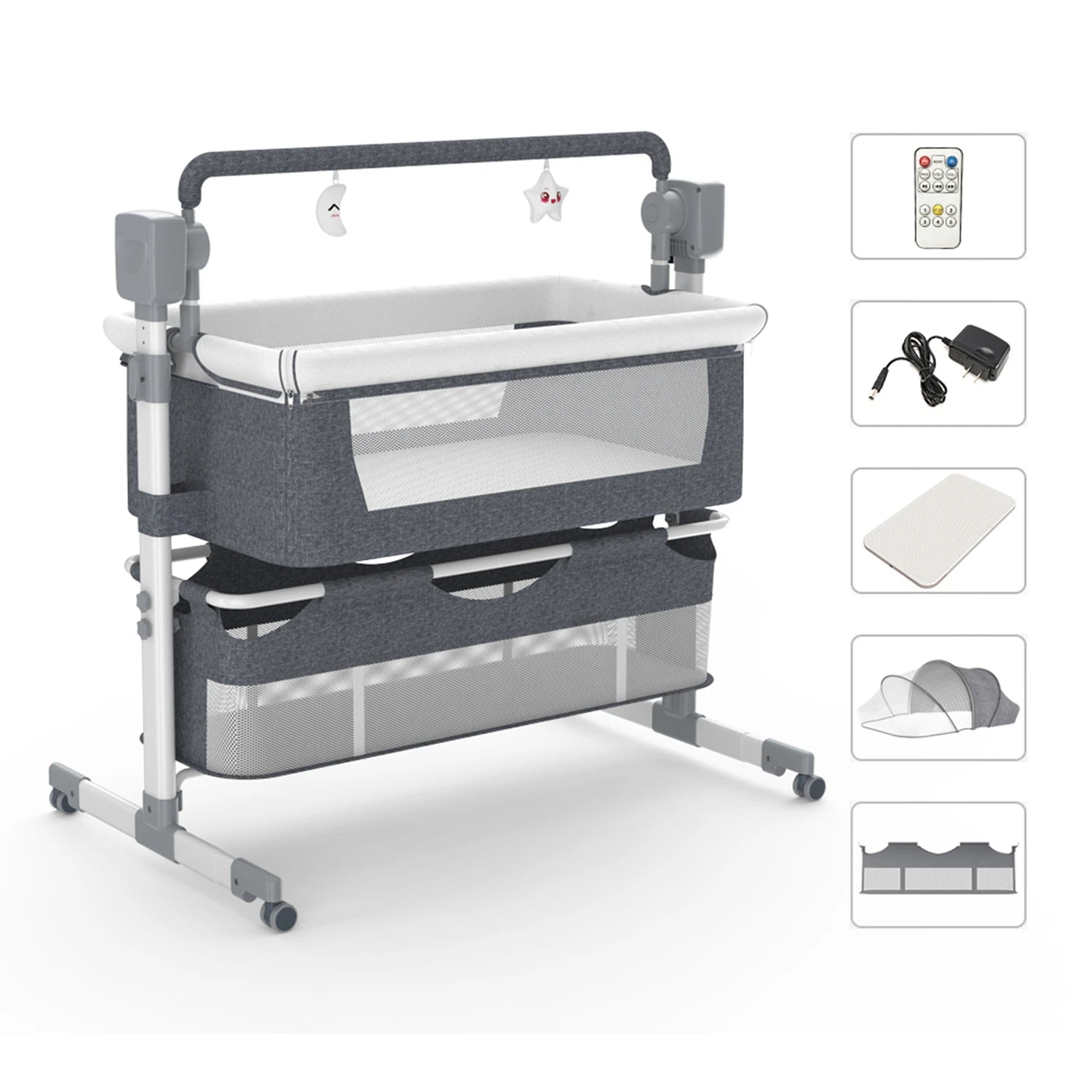 Baby Bassinet,Automatic Electric Rocking