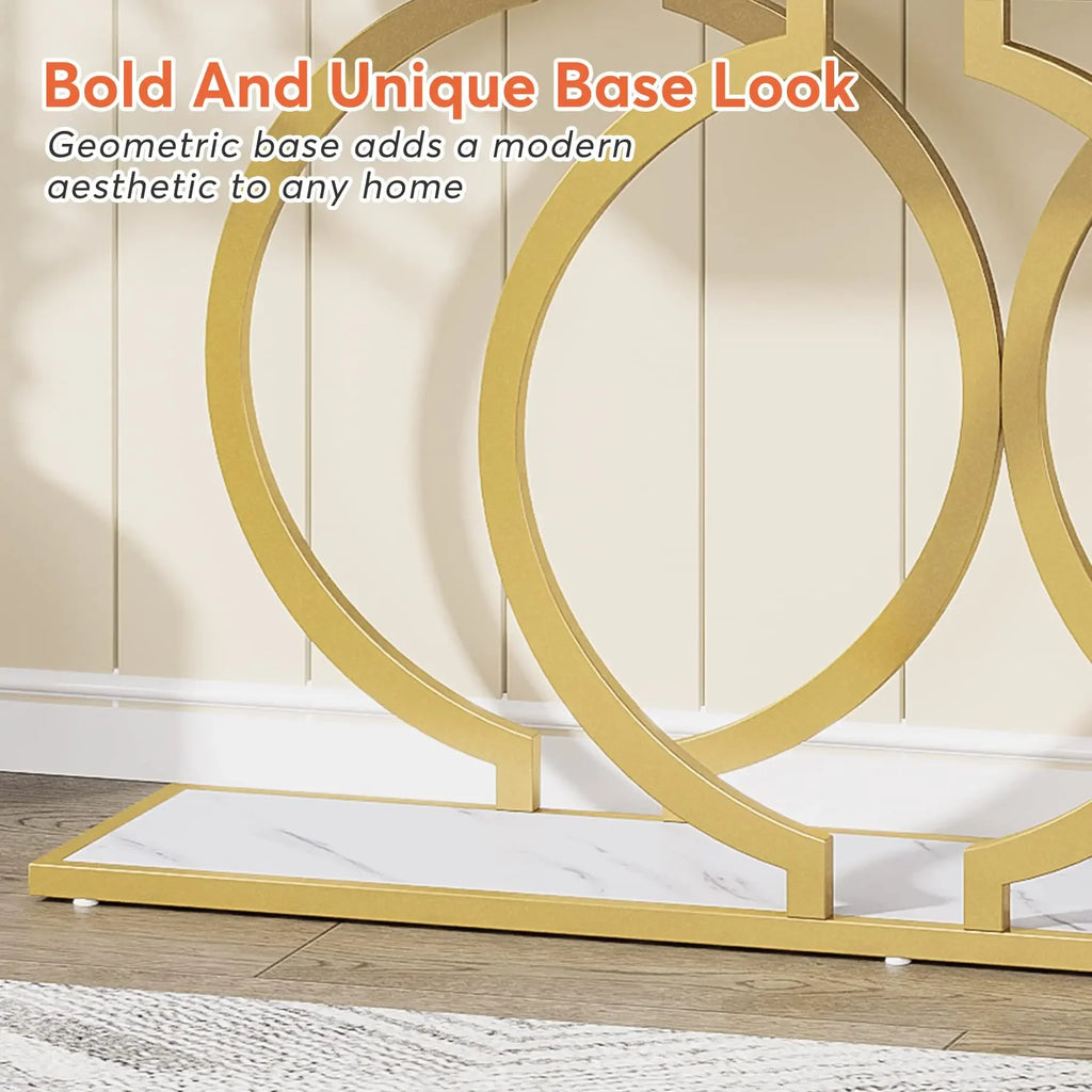 Tribesigns Gold Console Table,