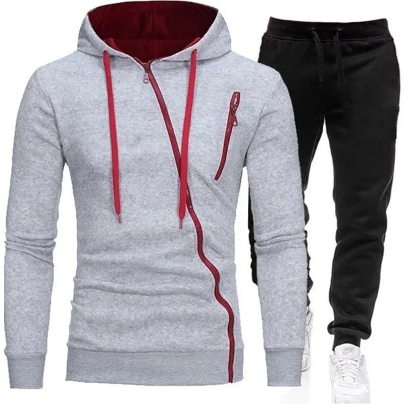 Casual Tracksuit Men Hooded Sweatshirt Outfit Spring Autumn Men's Sets Sportswear 2020 Male Hoodie+Pants 2PCS Jogging Sports Suit