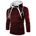 Men's Sweatshirt Zipper Hooded Pullover Hoodies Long Sleeve Sweatshirts for Men High Neck Men's Top Jacket Coat Sweater