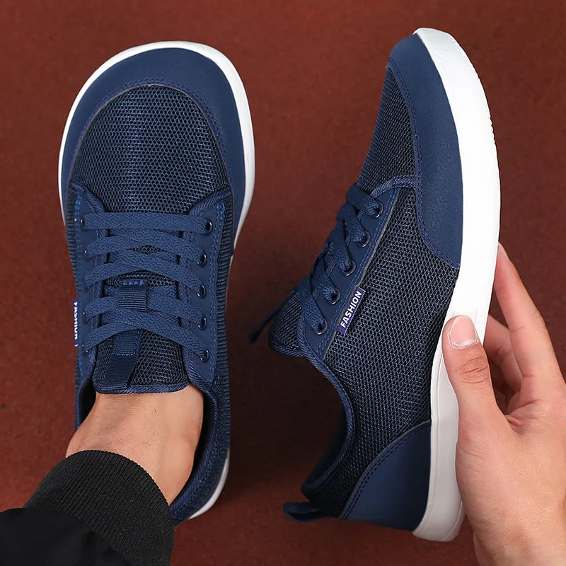 Men's Wide Barefoot Shoes New Fashion Outdoor Running Sneakers Minimalist Large Trendy Mesh Casual Walking Shoes Hot Selling