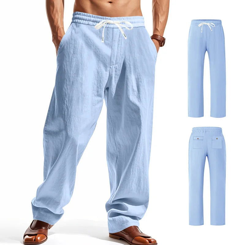 Linen Wide Leg Trousers — Summer Collection