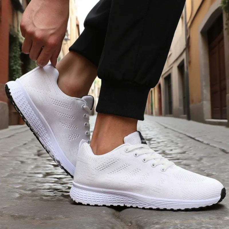 Best Seller Men's Casual Shoes Breathable Fashion Ultra Lightweight Running Sneakers Comfortable Tennis Lace Up Men's Shoes
