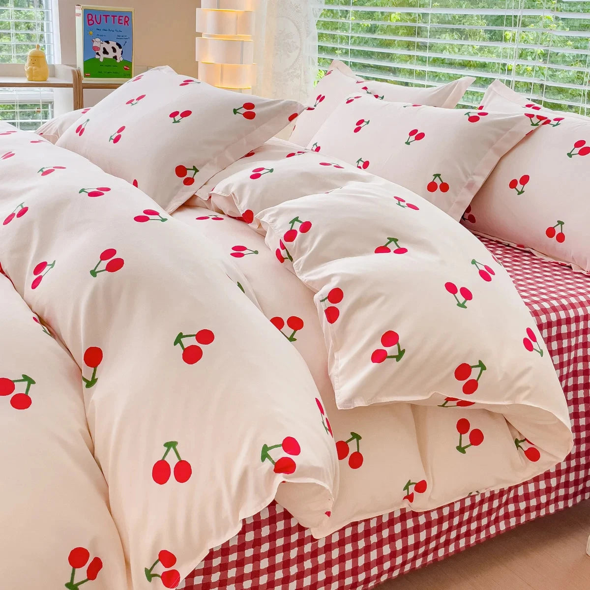 Pink Floral Bedding Set | Duvet Cover for Bed