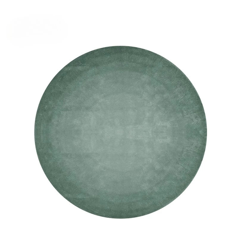 Modern Minimalist Carpets for Living Room Light Luxury Bedroom Decor Green Carpet Round Lounge Mat Home Fluffy Soft Plush Rug
