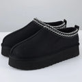 Shevalues Thick Sole Plush Snow Boots Faux Suede Snow Boots For Women Warm Fuzzy Comfy Home Shoe Indoor Outdoor Women Snow Boots